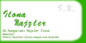 ilona majzler business card